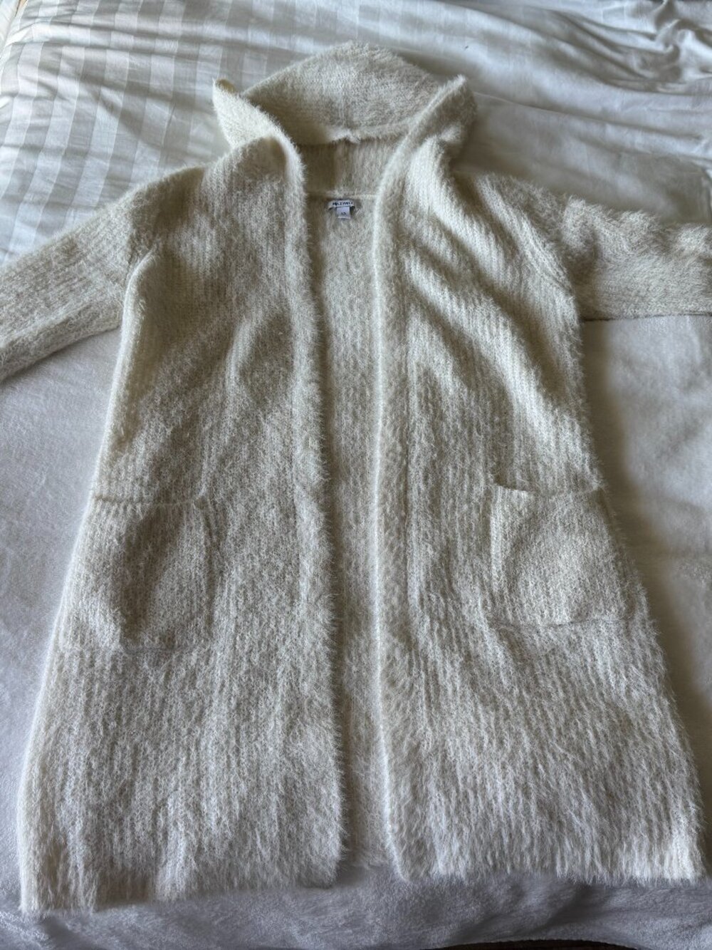 Nine West Hooded Open Front Fuzzy Sweater - NEW! Size XS